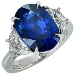 6.14 Carat Ceylon Sapphire Ring