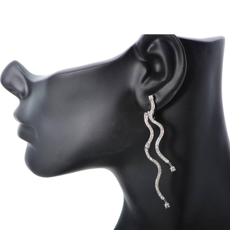 Diamond Gold Necklace and Earrings Set at 1stDibs