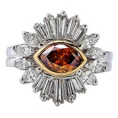 1.27 Carat GIA Fancy Color Diamond Ring