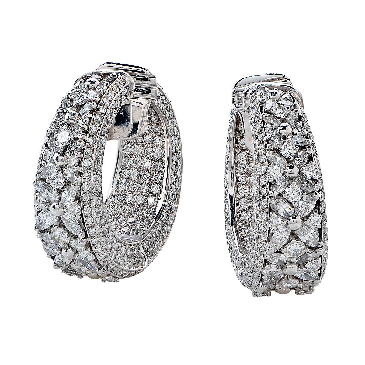 7.50 Carat Diamond Earrings