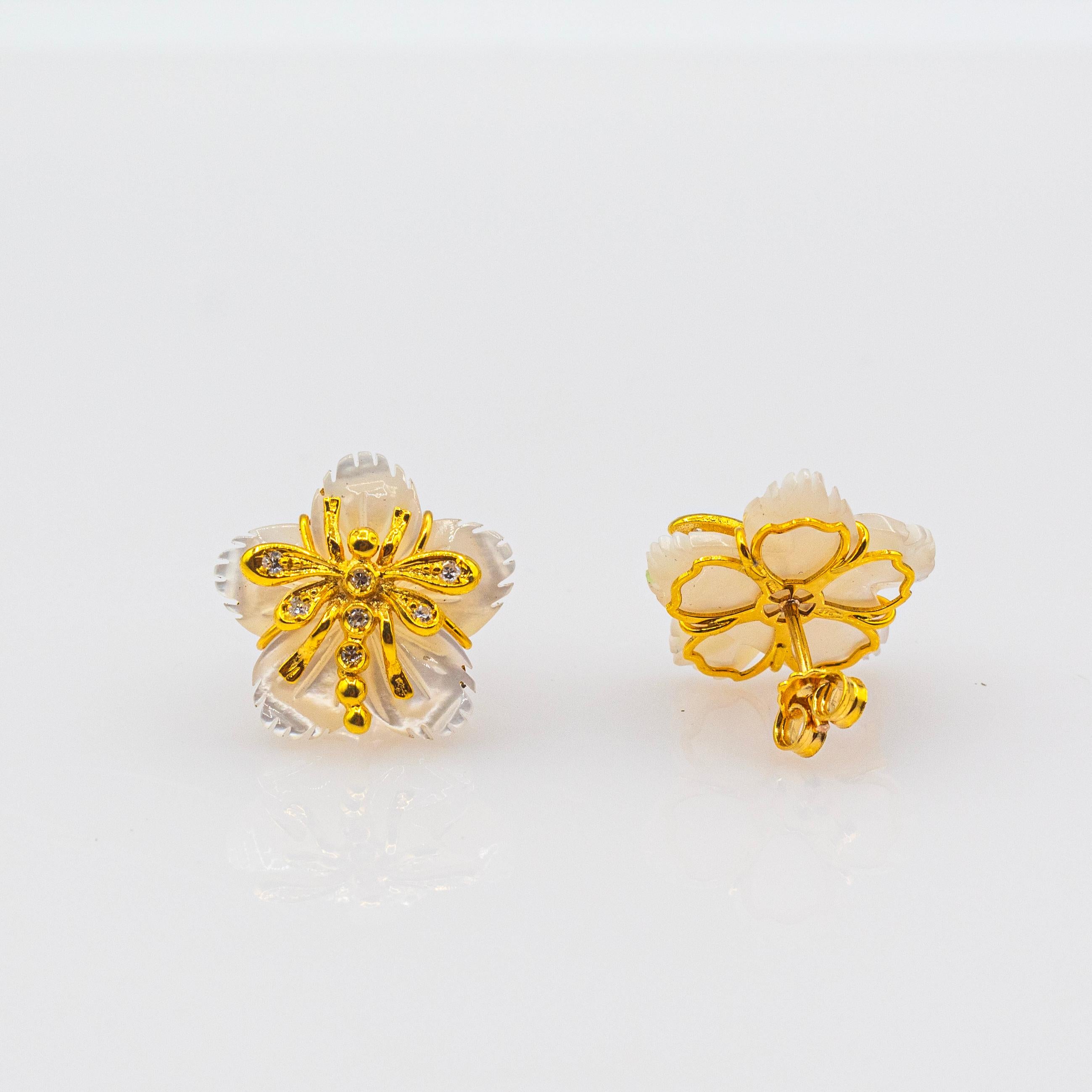 Art nouveau Boucles d'oreilles 