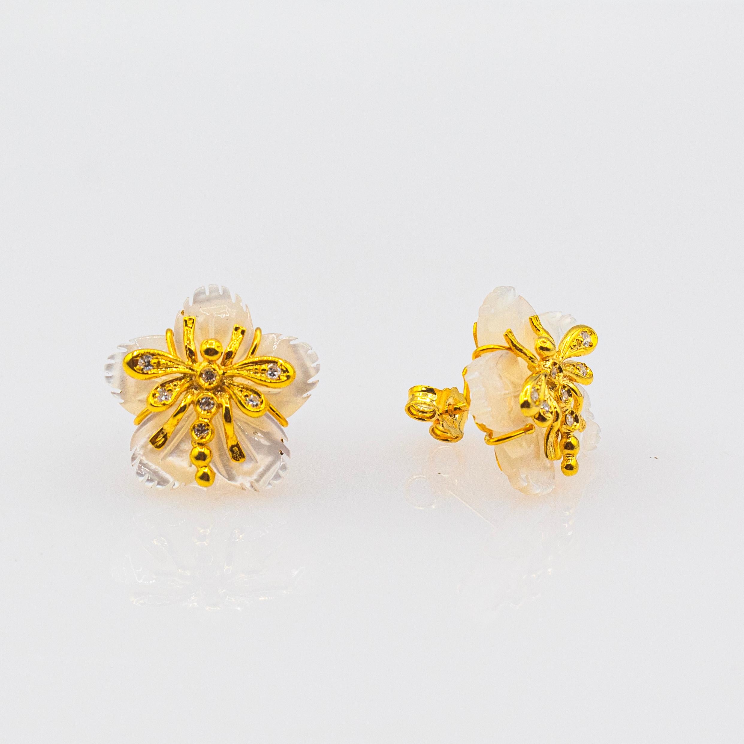 Taille ronde Boucles d'oreilles 