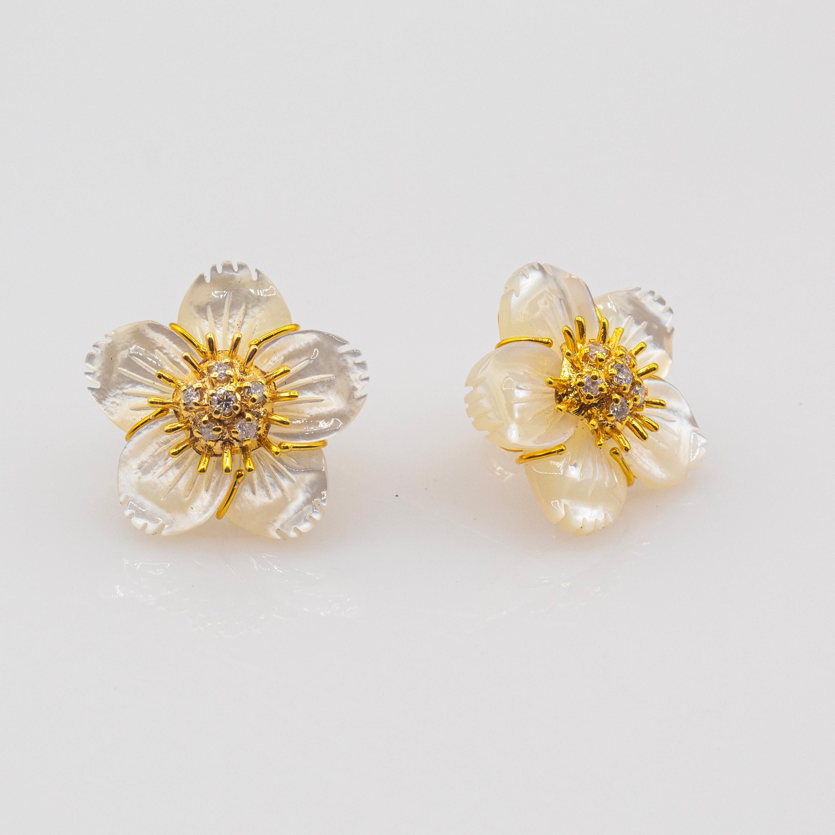Taille ronde Boucles d'oreilles 