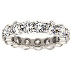 4ctw Diamond Platinum Eternity Band 3