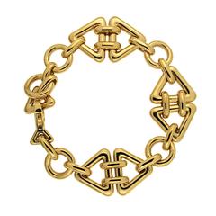 Triangular Motif Gold Bracelet 12