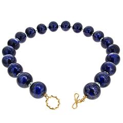 Lapis Lazuli and Aquamarine Necklace 4