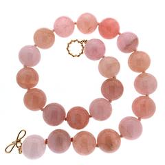 20mm Morganite Ball Necklace