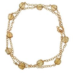 Carina Citrine facet ball necklace 4
