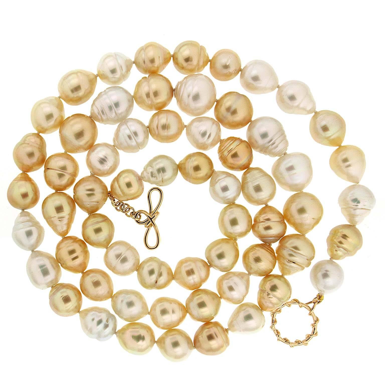 Valentin Magro South Sea and Golden Pearl Necklace