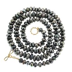 Long Strand Tahitian Keshi Pearl Necklace