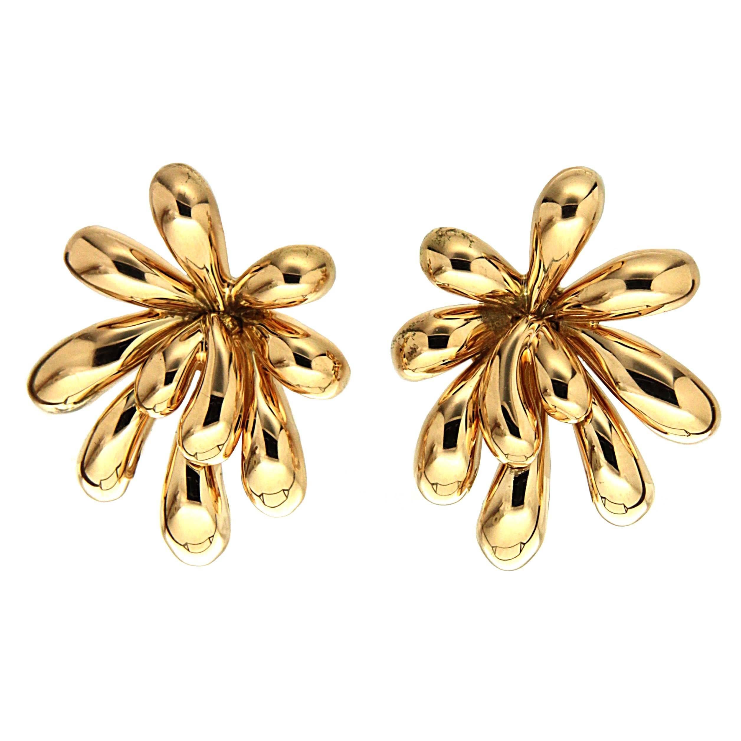 Valentin Magro Large Splish Splash Gold Earrings