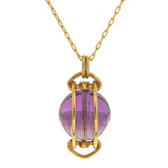 Valentin Magro Doppio Smooth Amethyst Ball Pendant