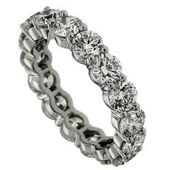 4.8 Carat Diamond Platinum Eternity Band Ring 2