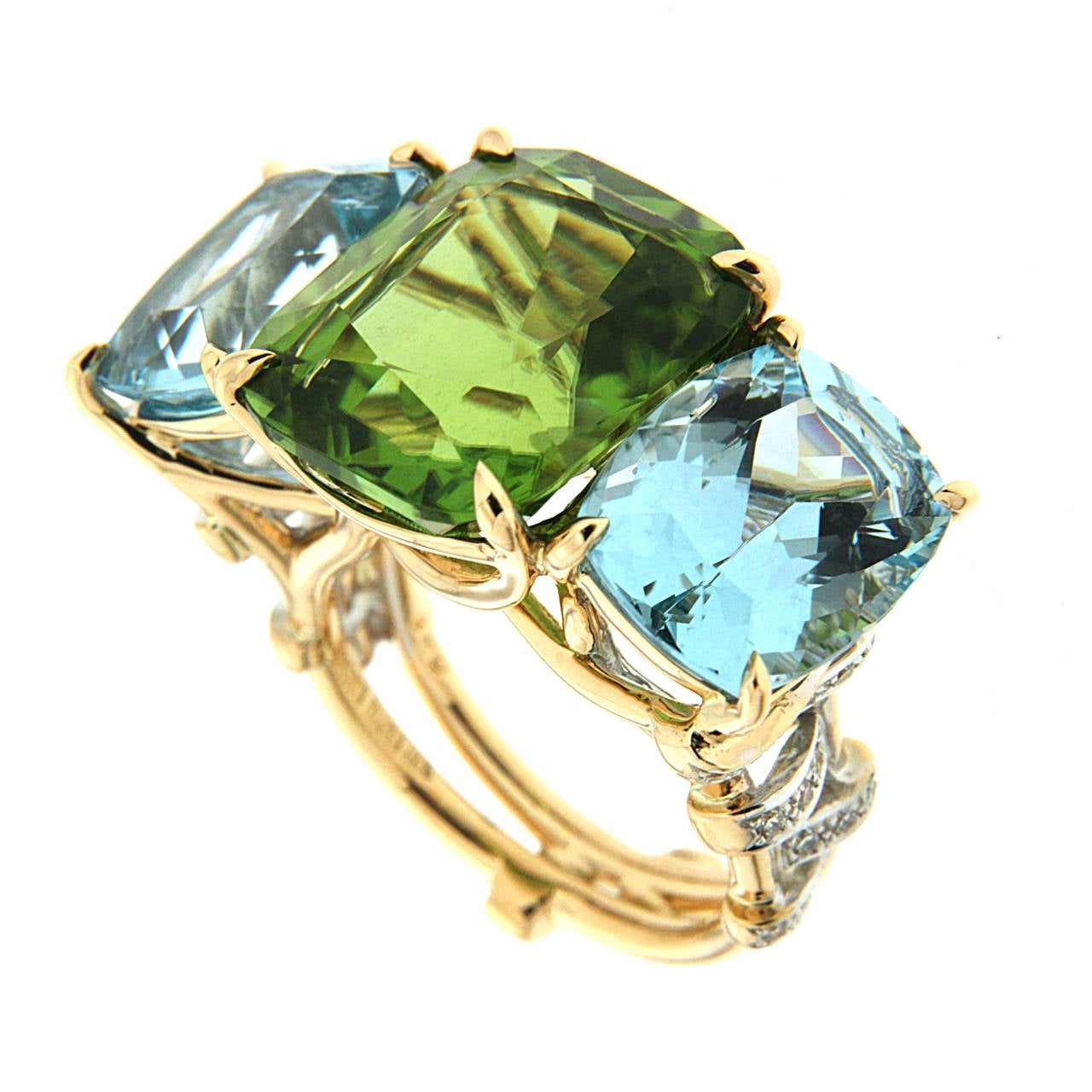 yellow gold aquamarine rings yellow gold aquamarine rings