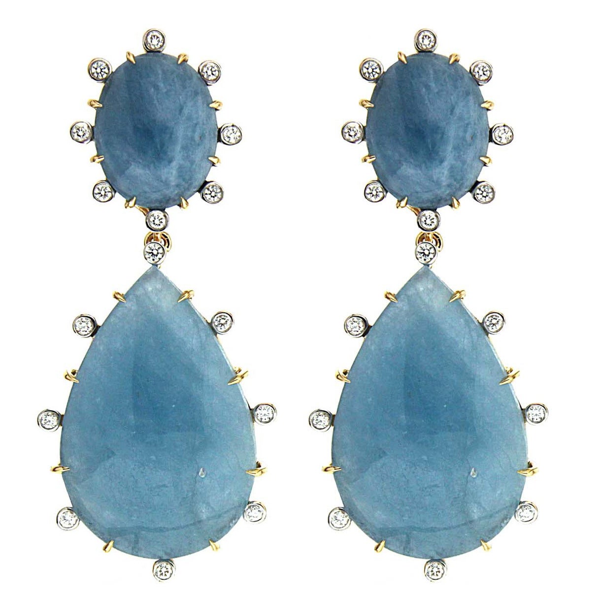 •EQUA-TEAR• calcite + gold earrings