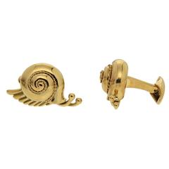 Gold Snail Cufflinks 