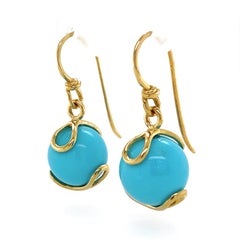 Valentin Magro 'Carina' Turquoise Drop Earrings