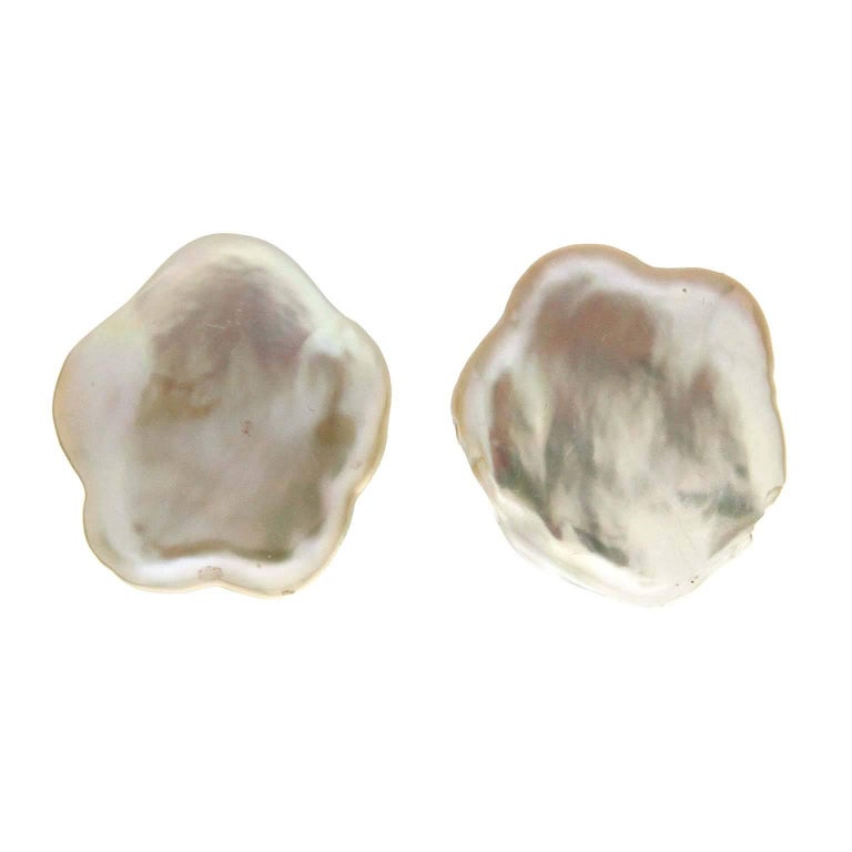 Valentin Magro Cultured Flat Pearl Earrings For At 1stdibs Valentin Magro Cultured Flat Pearl Earrings For