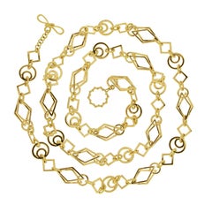 Valentin Magro Geometric Gold Link Necklace