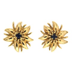Sapphire Clip-on Earrings