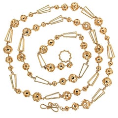 Valentin Magro Celestial Planet Orbits Gold Necklace