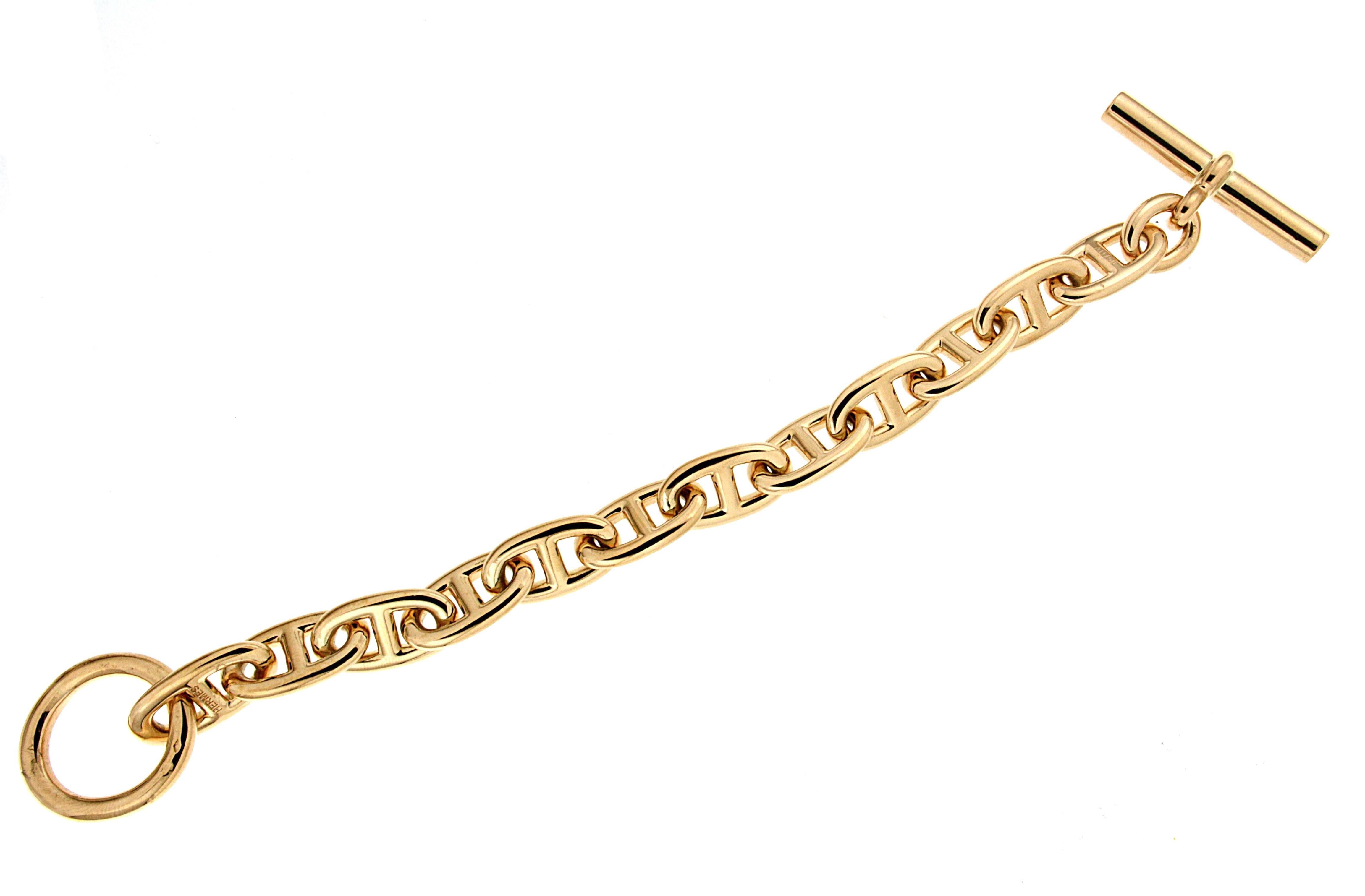 hermes gold chain bracelet