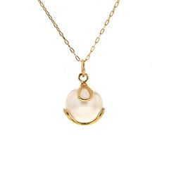 Carina Pendant Fresh Water Pearl Gold Necklace 10