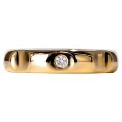 Tiffany & Co Paloma Picasso 18k Rose Gold Diamond Groove Band