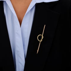 Spilla vintage retrò anni '40 Tiffany & Co. 14 carati con nodo d'amore bicolore