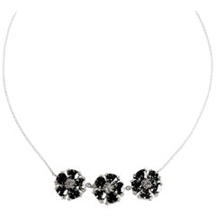 Black Sapphire 123 Blossom Stone Necklace