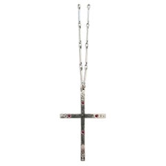 Ruby Cross Necklace Sterling Silver Astrology Chain J Dauphin