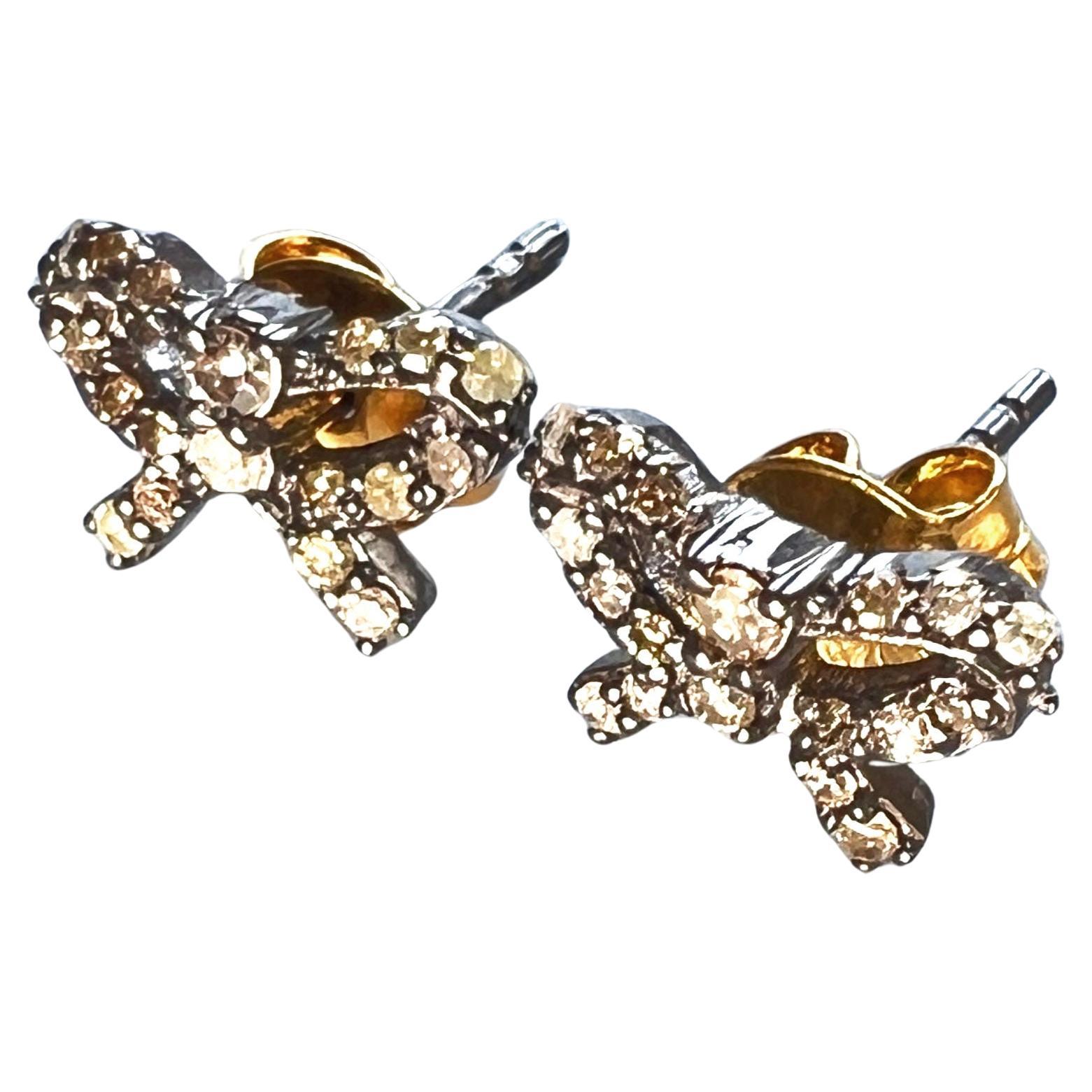 Bow Earring Diamonds