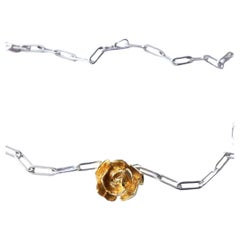 Collana Rose Fiore Catena d'argento J DAUPHIN
