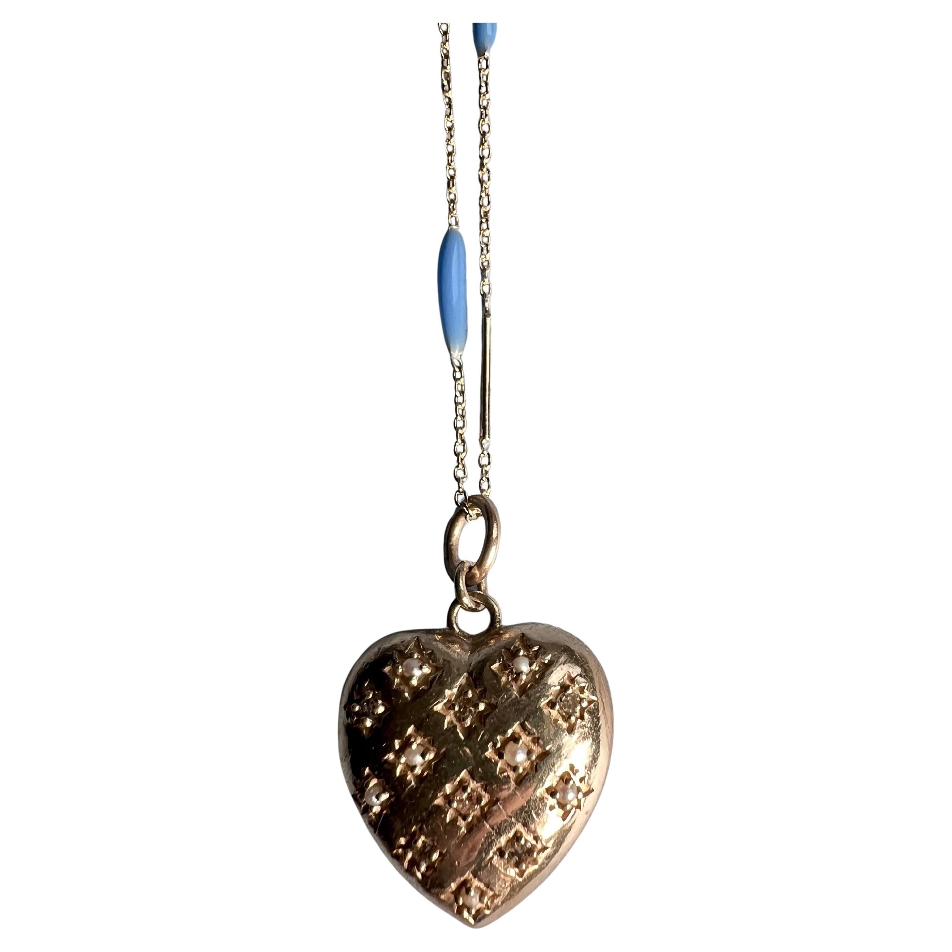 Collar de Cadena de Oro con Diamantes Blancos Estilo Victoriano