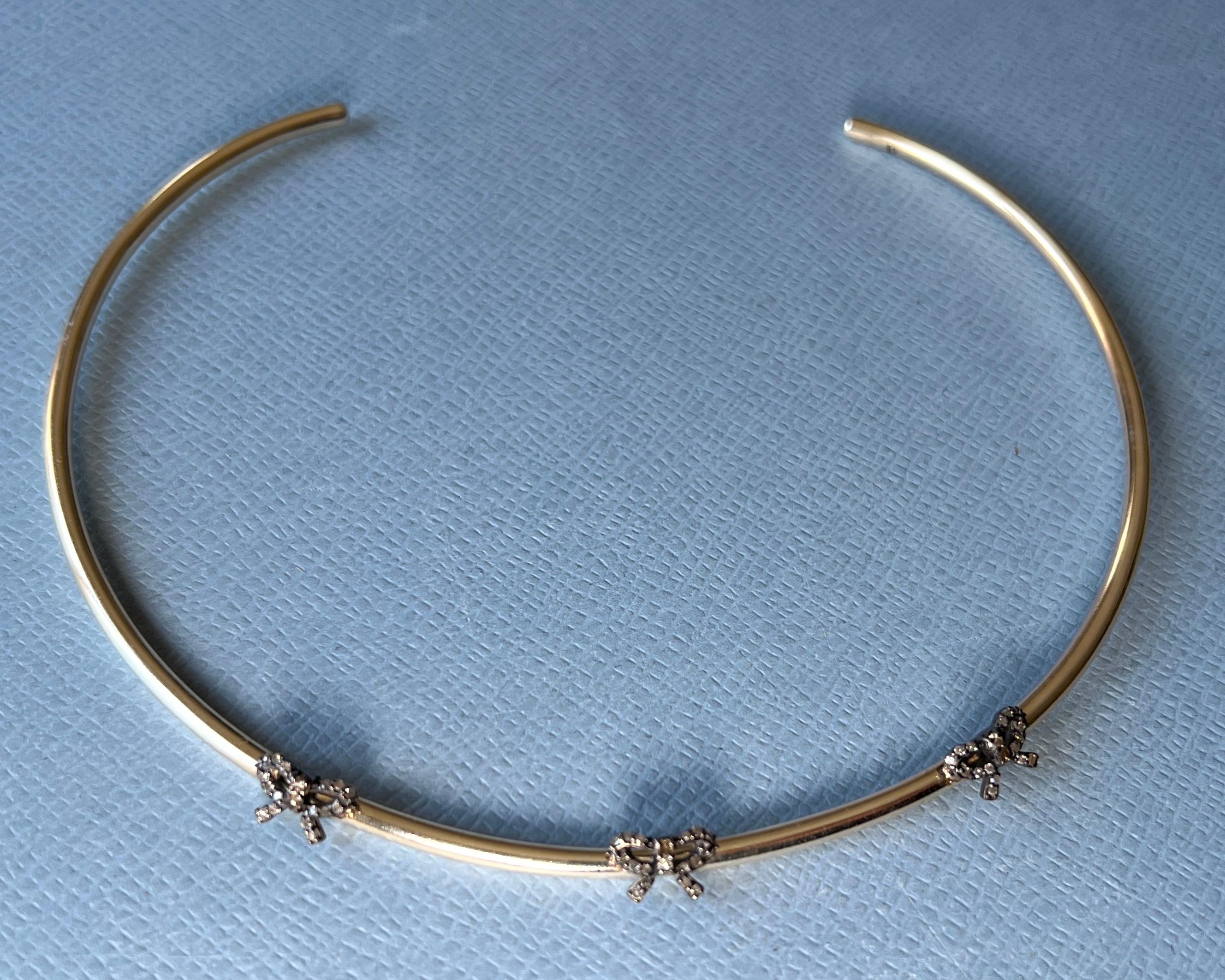 Collana con fiocco di diamanti in vendita 2