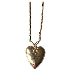 Heart Ruby Cross David Star Truth Necklace