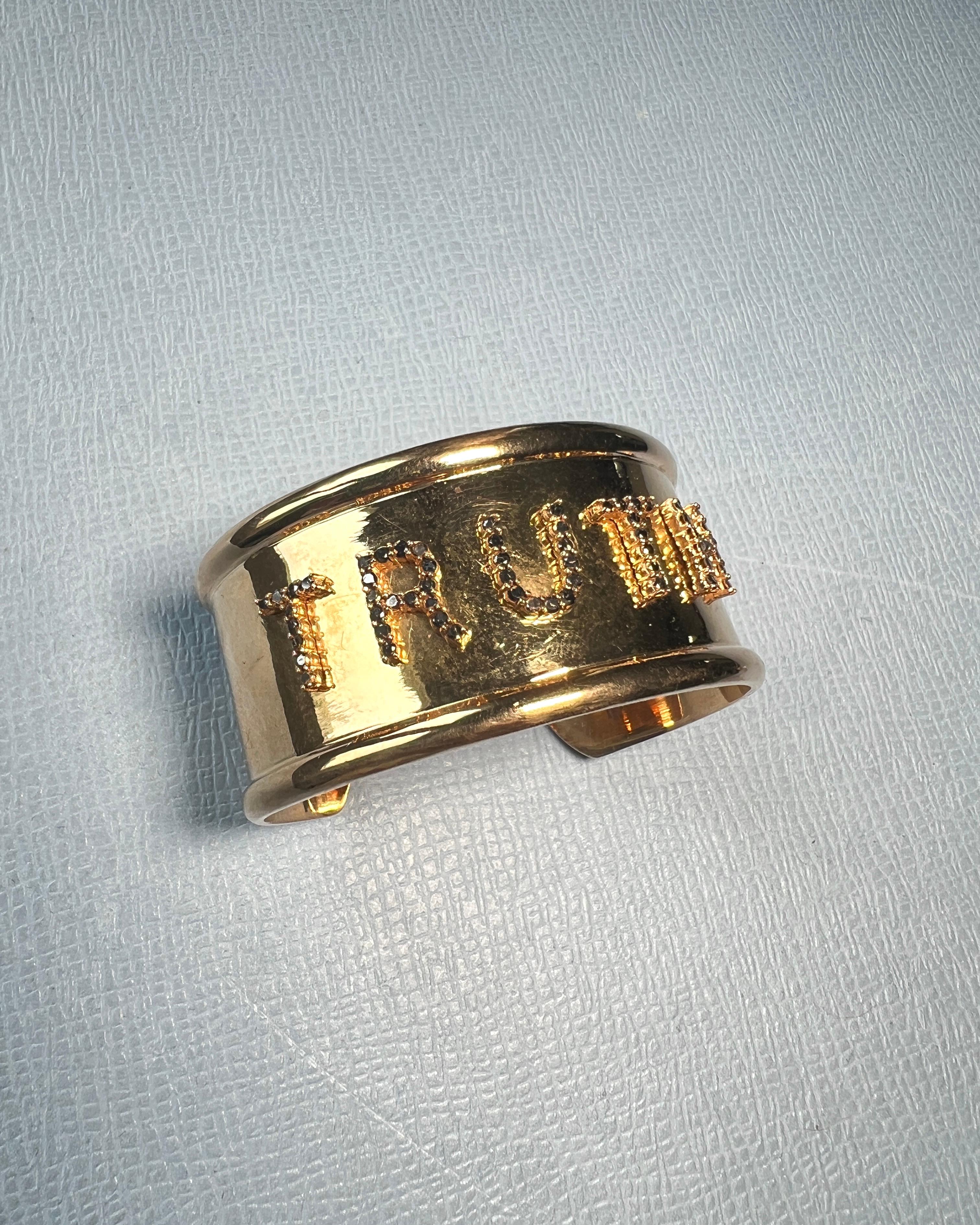 Black Diamond Truth Cuff Bracelet For Sale 1