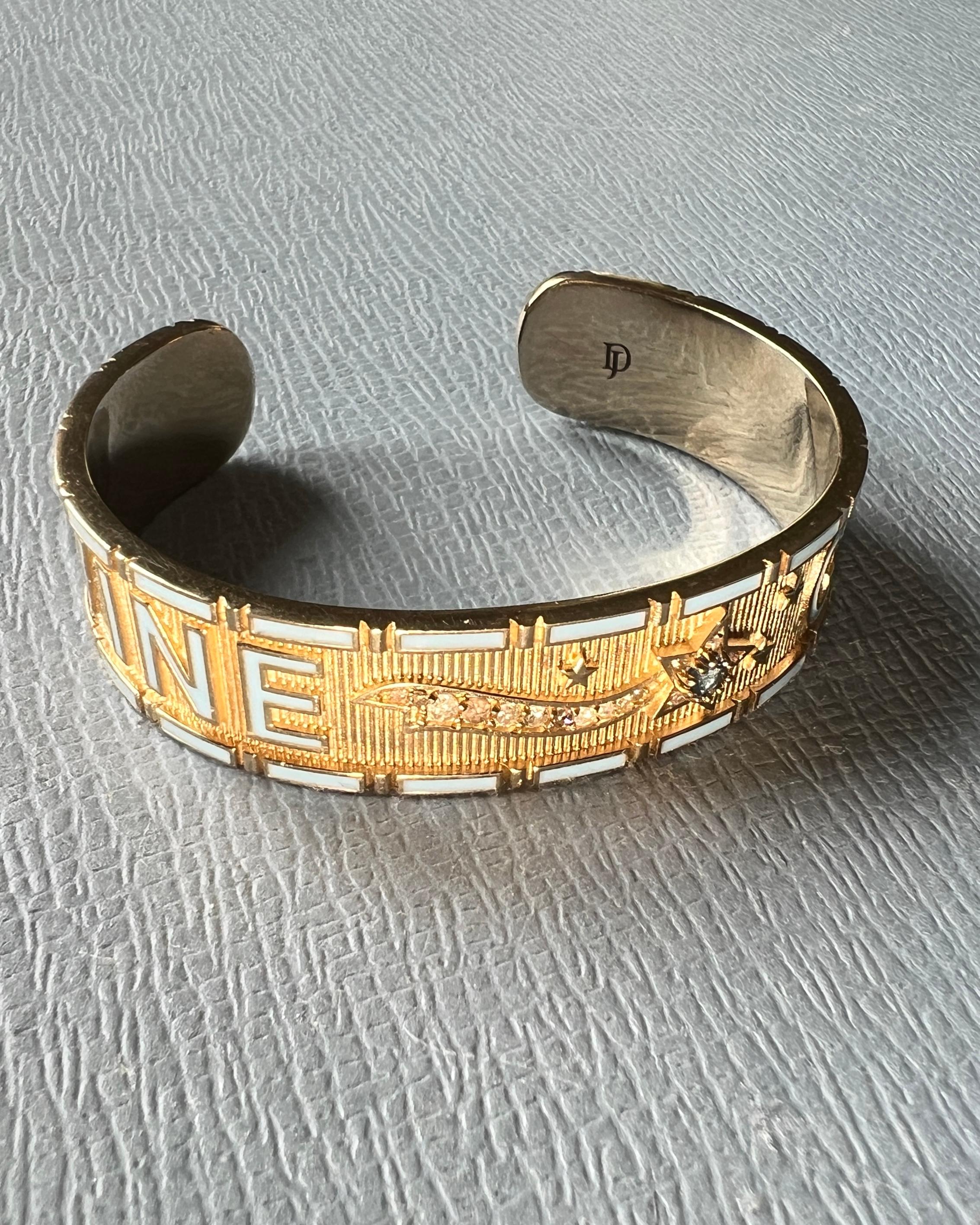 De las mujeres Zafiro Azul Diamante Estrella Brazalete Esmalte Divino Niño en venta