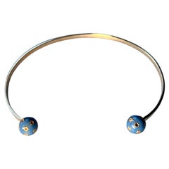 Collar Orbe Celeste Diamante Esmalte J DAUPHIN