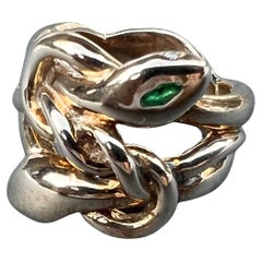 Bague serpent Bague cocktail émeraude Diamant blanc Rubis