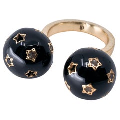 Star Ring Black Diamond Cosmic Orb J Dauphin Star Ring Black Diamond Cosmic Orb J Dauphin