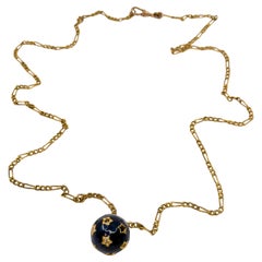 Collana Diamonds Star Covered Sphere Smalto Nero