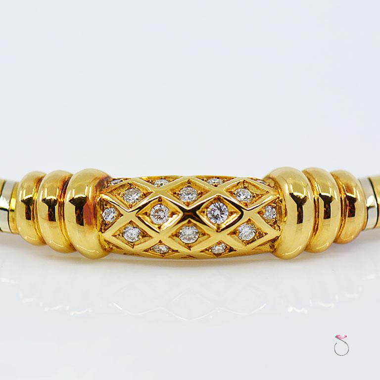 Vintage Cartier Tubogas 18 Karat Two-Tone Diamond Collar ... (768 x 768 Pixel)