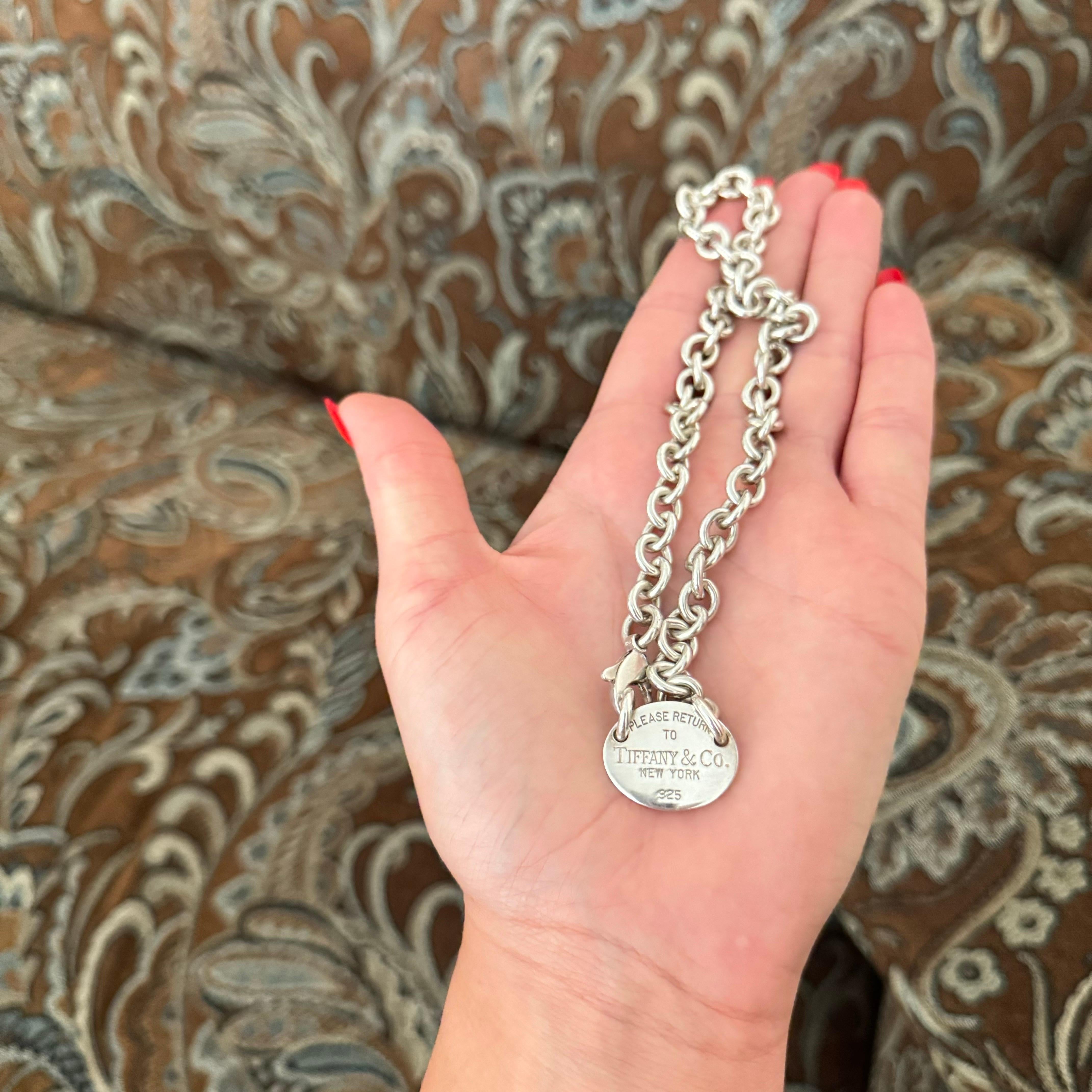 return to tiffany oval necklace