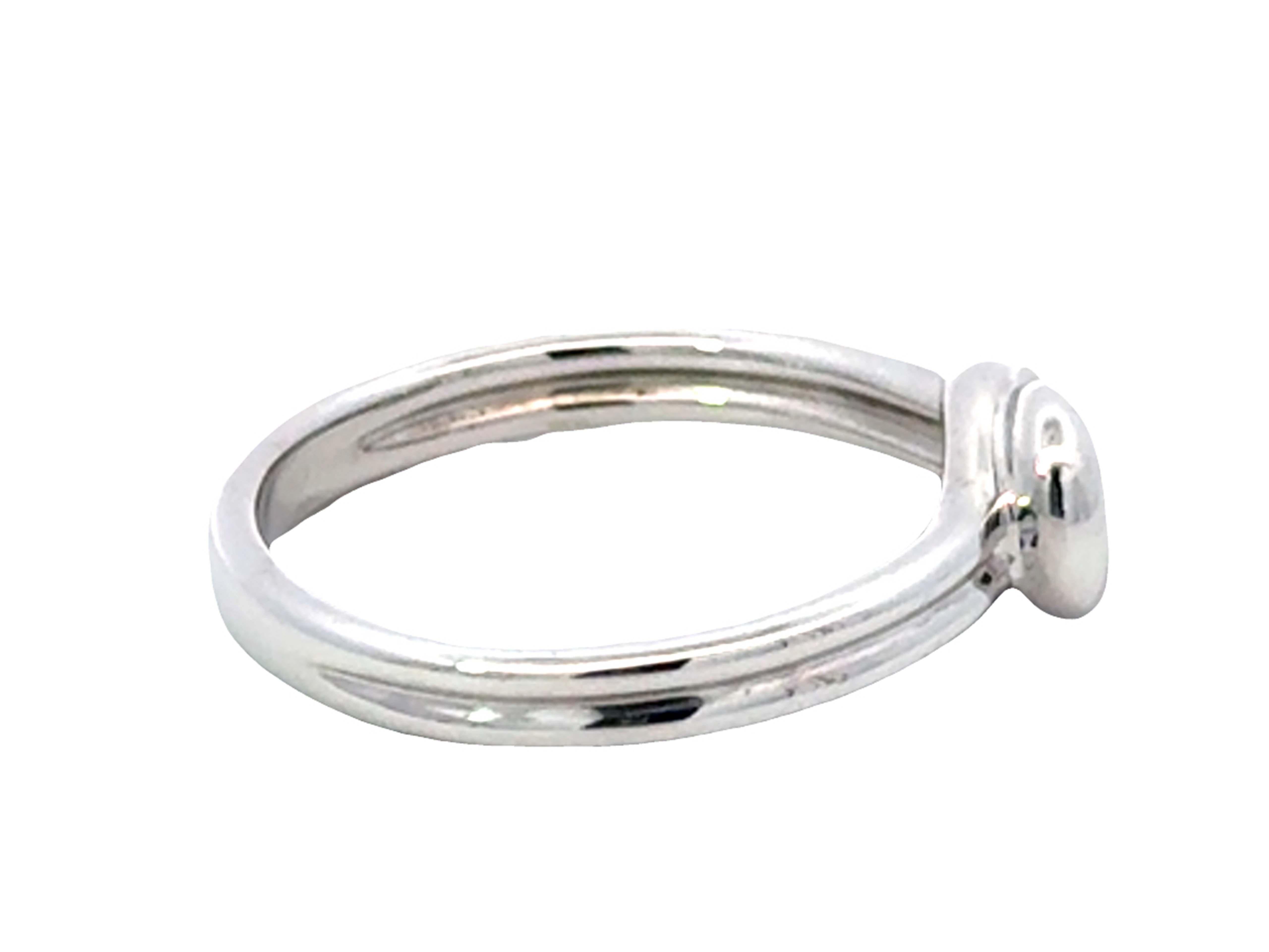 Anello a fascia con diamante taglio Brilliante rotondo da 0,25 carati, oro bianco 14 carati In condizioni Nuovo in vendita a Honolulu, HI