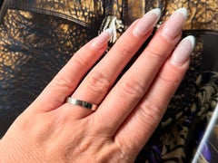 Bvlgari B.zero1 18K White Gold Band Ring Size 9.5