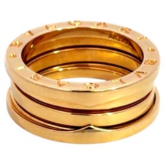 Bvlgari B.Zero 1 3 Band Ring 18k Yellow Gold