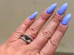 Fancy Chocolate Diamond Cocktail Ring 18K White Gold