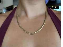 Cartier Miami Cuban Link Chain Necklace in 18k Yellow Gold