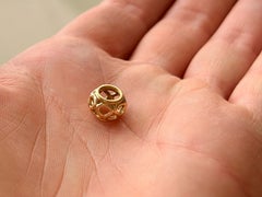 PANDORA 14K Yellow Gold Cutout Design Charm Bead